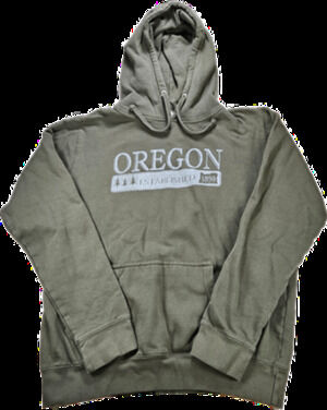 Smart Blanks Hoodie Women's Olive Green XL Oregon Pullover Cotton Blend